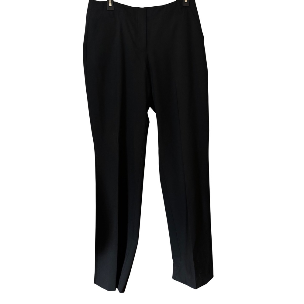 Lands' End Women's Dress Pants 10 Like New Black Trousers High Rise